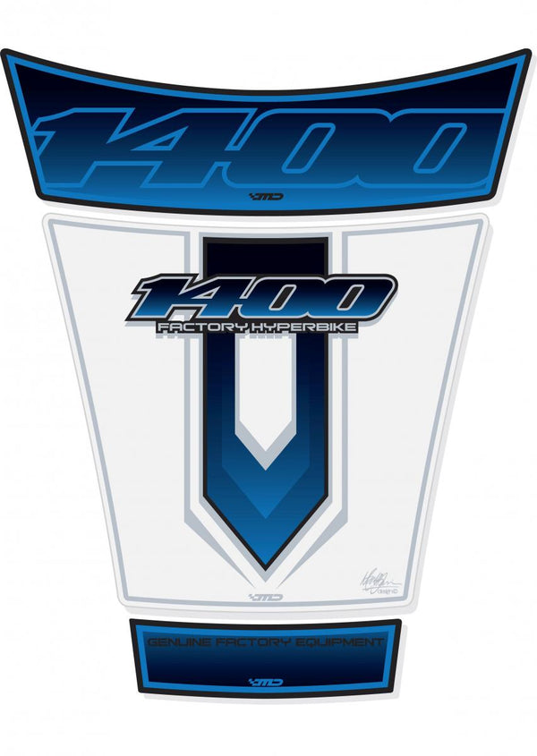 Tank Protection 2001-08 GSX 1400 White/Blue