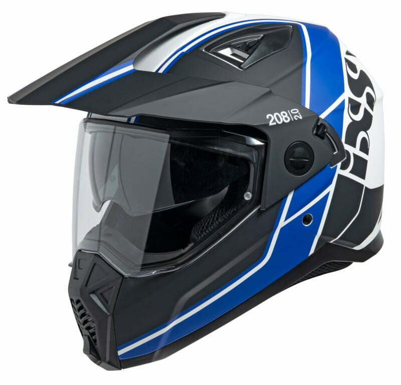 IXS Adventure MC Casque 208 2.0 noir / blanc / bleu