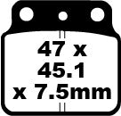 EBC Frein Pad Carbon TT Dirt FA137TT