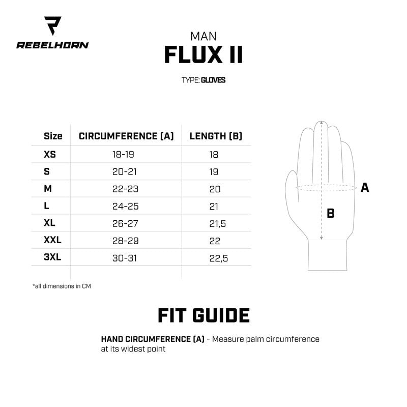 Rebelhorn mc gants flux ii noir