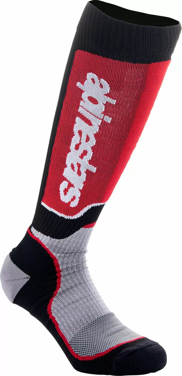 Alpinestars (MX) Surface de chaussette MX + BLK / Red / Gy 4742324-1215-ML