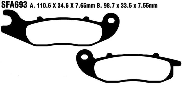 EBC Frein Pad Carbon Scooter SFAC693