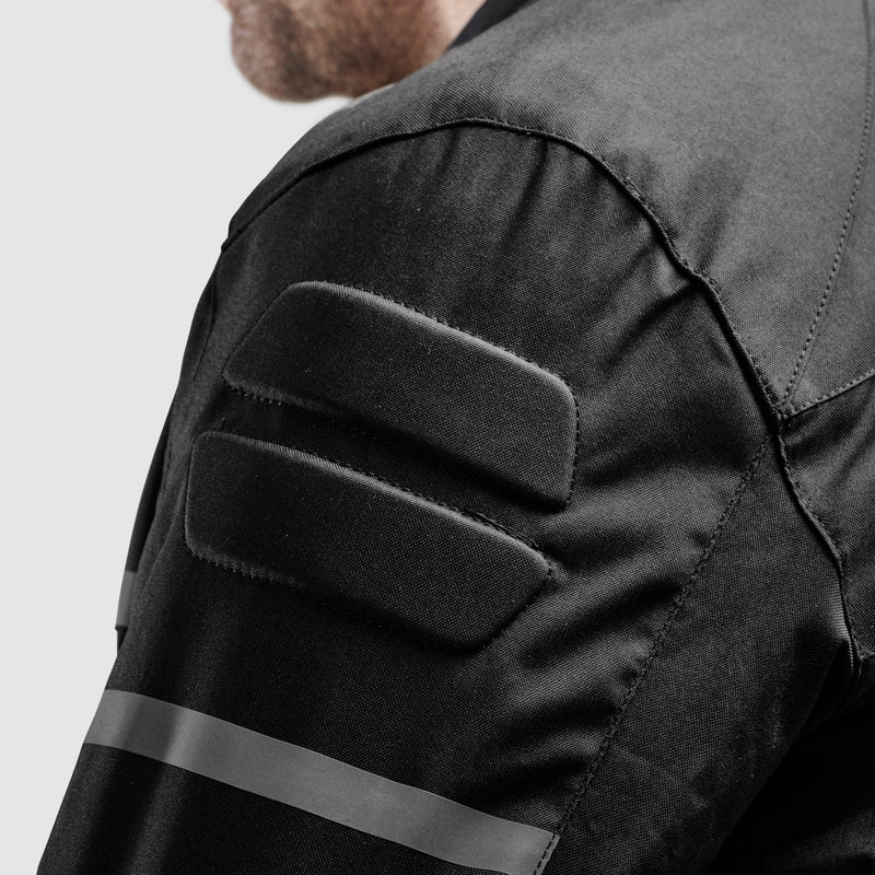 Ozone Leather MC Jacket Rides Black