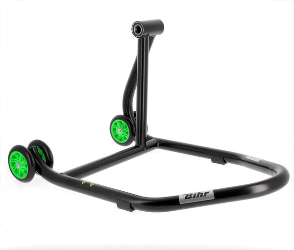 Bihr Home Track Right Single Bras Paddock Stand Matt Black Green Wheelsnull