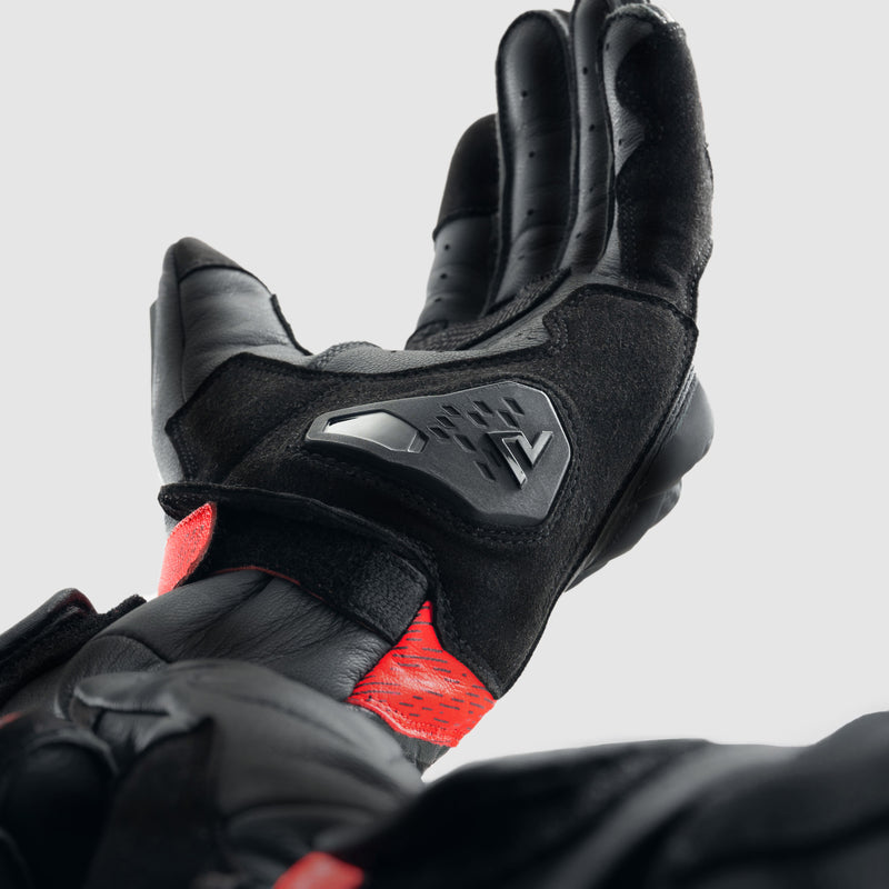 Rebelhorn mc gants vipère noir / rouge