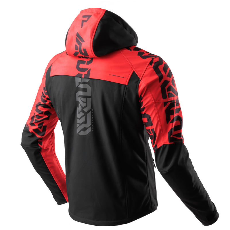 Rebelhorn softshell mc-jacket slash noir / rouge