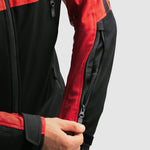 Rebelhorn softshell mc-jacket slash noir / rouge