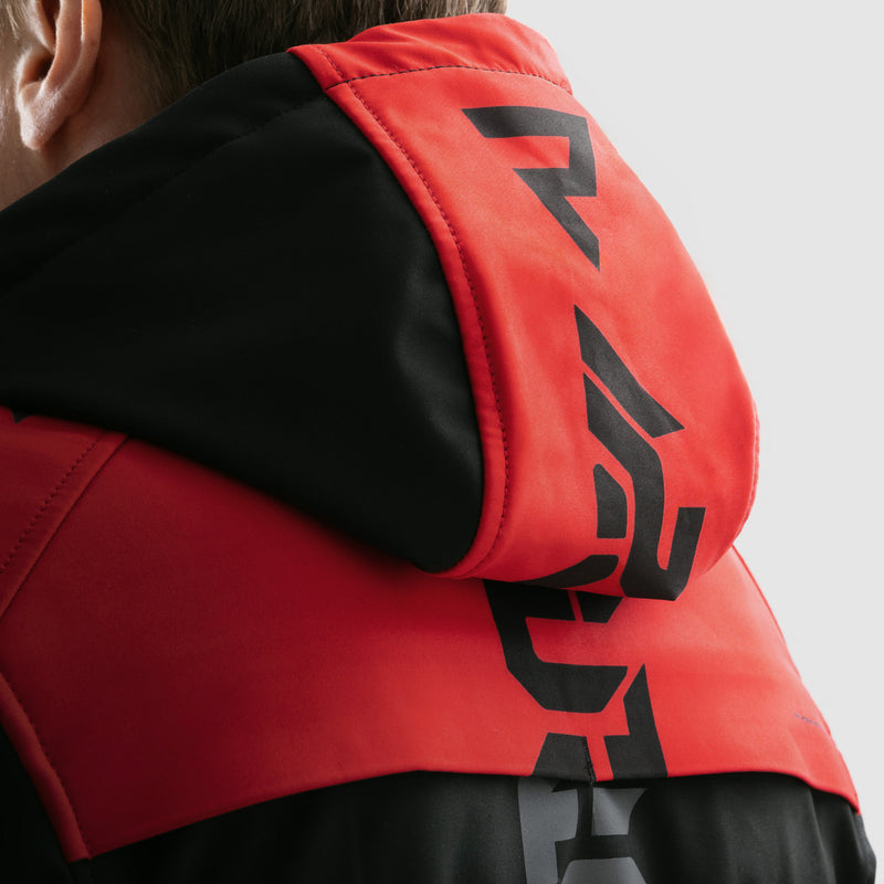 Rebelhorn softshell mc-jacket slash noir / rouge