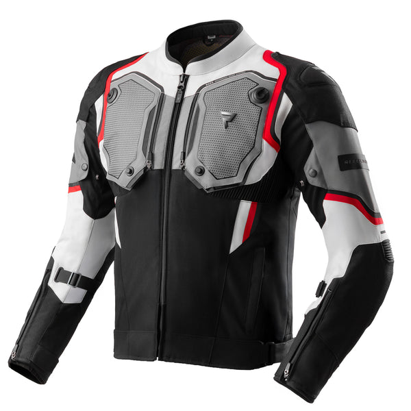 Rebelhorn textile mc veste borg ii noir / gris / rouge