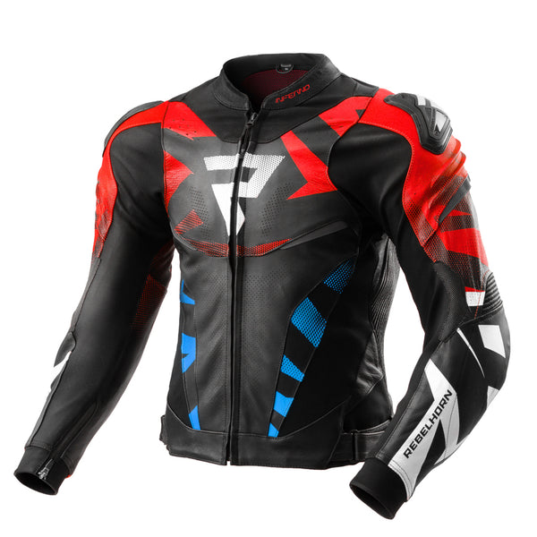 Rebelhorn mc-cuer veste inferno noir / rouge / bleu