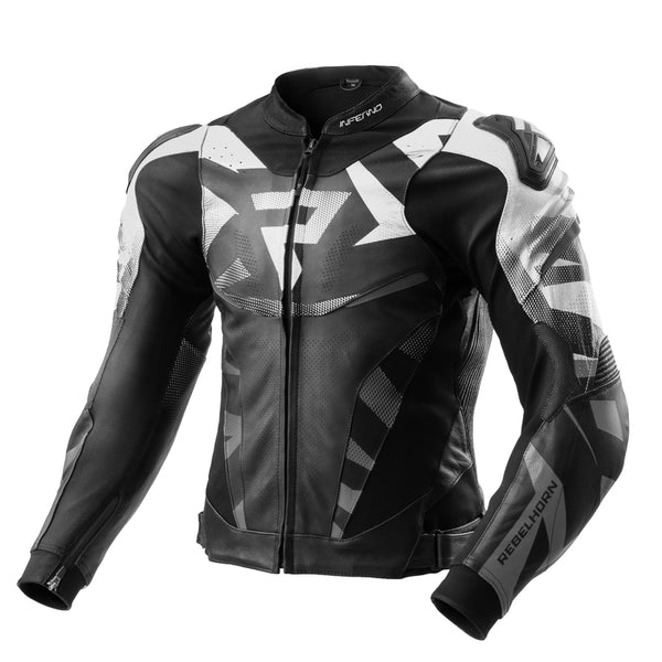 Rebelhorn mc-cuer veste inferno noir / blanc