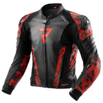 Rebelhorn mc-cuer veste veloce noir / camo rouge