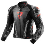 Rebelhorn mc-cuer veste veloce noir / camo gris