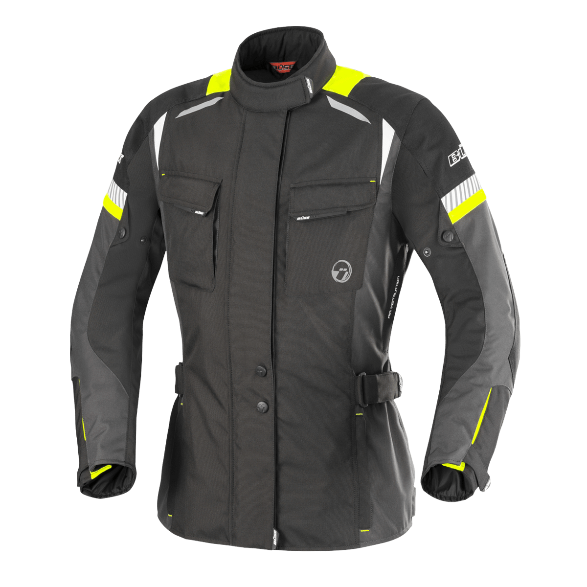 Büse Dam Textile MC Jacket Breno Black / Flux