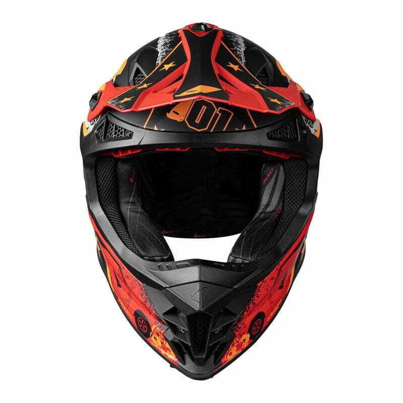 UFO Cross MC helmet intrepid black /red /orange