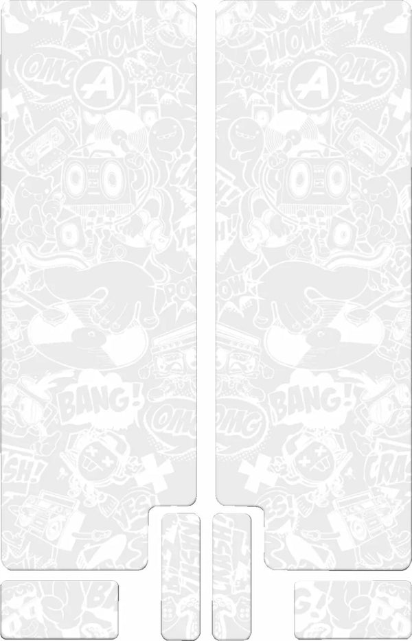 ALGIS FORK DECAL WT COMIC MAT BK.P06.007