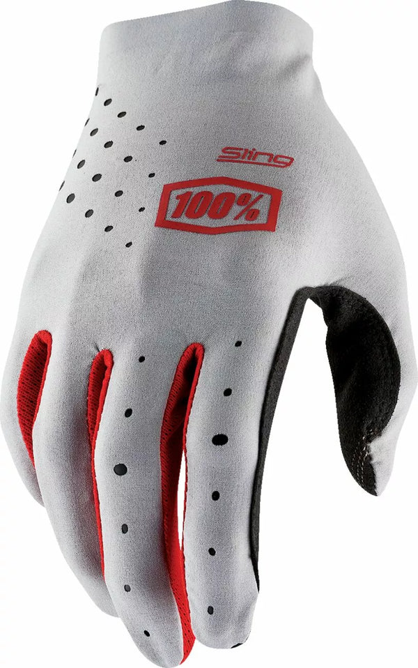 100% GLOVE SLIGHT MX GY MD 10023-00016