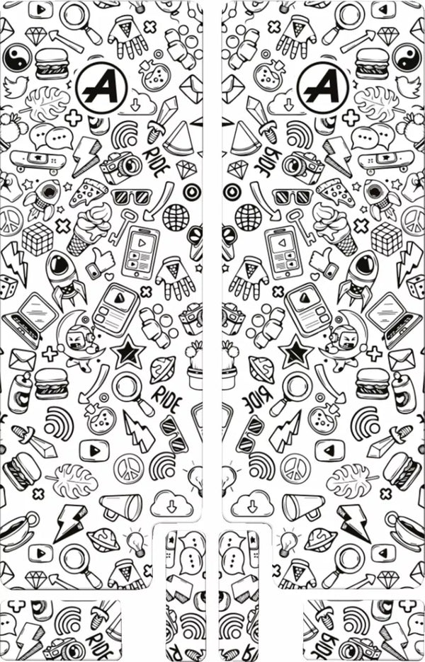 ALGIS FORK DECAL BK ICON MAT BK.P06.005