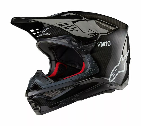 Alpinestars (MX) Helmet SM10 Solid Carb XS 8300123-1188-XS