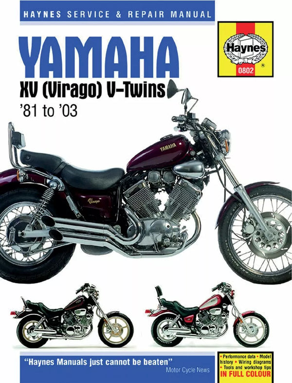 Haynes Manual Yam XV Virago V-TW 802