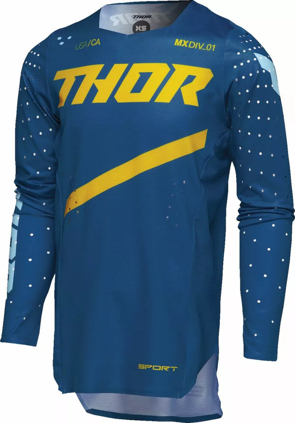 Thor Jersey Yth Sport Brave Blue MD 2912-2536