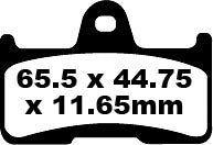 EBC Frein Pad Carbon TT Dirt FA344TT