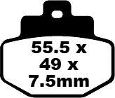 EBC Frein Pad Sfa Org Scooter SFA321