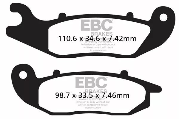 EBC BRAKE PAD CARBON TT DIRT FA465TT