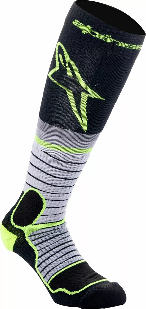 Alpinestars (MX) Sock Mx Pro Blk / Gy / YLW M 4701524-175-M