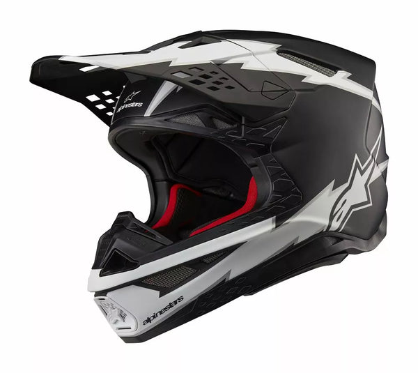 Alpinestars (MX) Helmet SM10 AMP BLK/WT S 8300623-1121-S