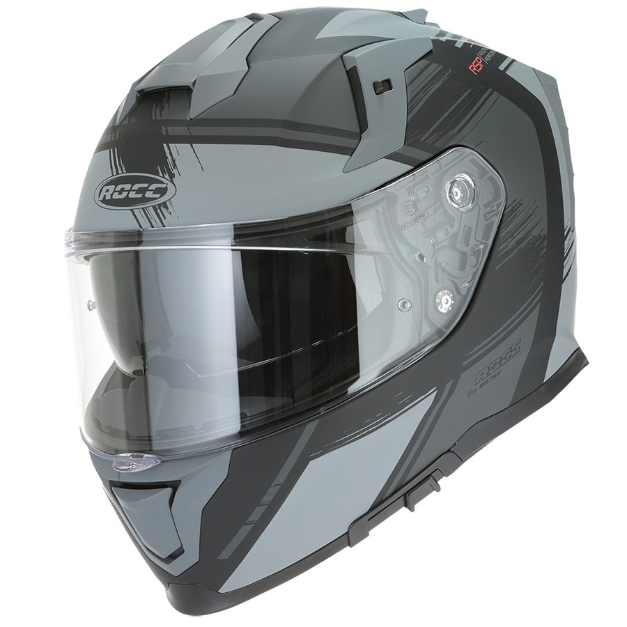 ROCC 341 Casque MC intégral noir / gris