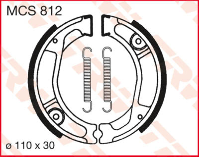 TRW Brake Shoes Trw MCS812 MCS812