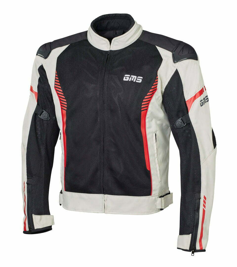 GMS Textile MC Jacket Samu Mesh Grey / Black / Red