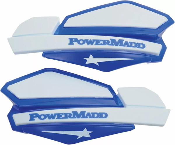 PowerMadd HandGuards Star BL / WT 34221