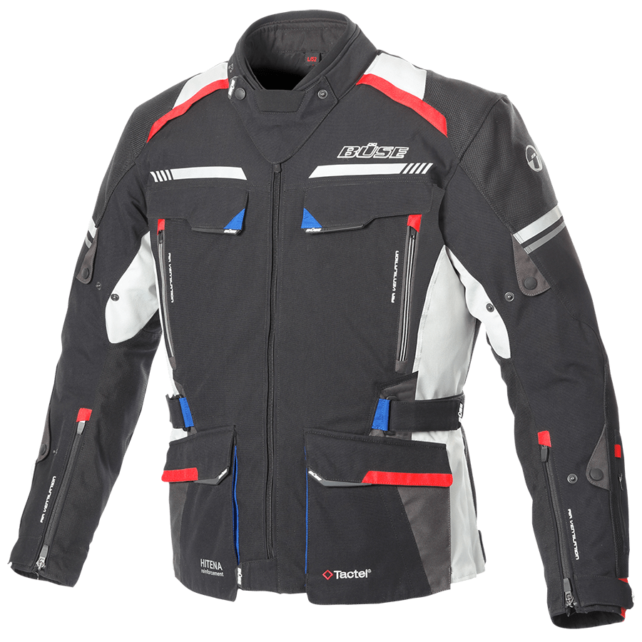 Büse Textile MC Jacket Highland II noir / rouge