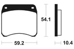 Tecnium Street Organic Brake Parmales - MA23 1022430