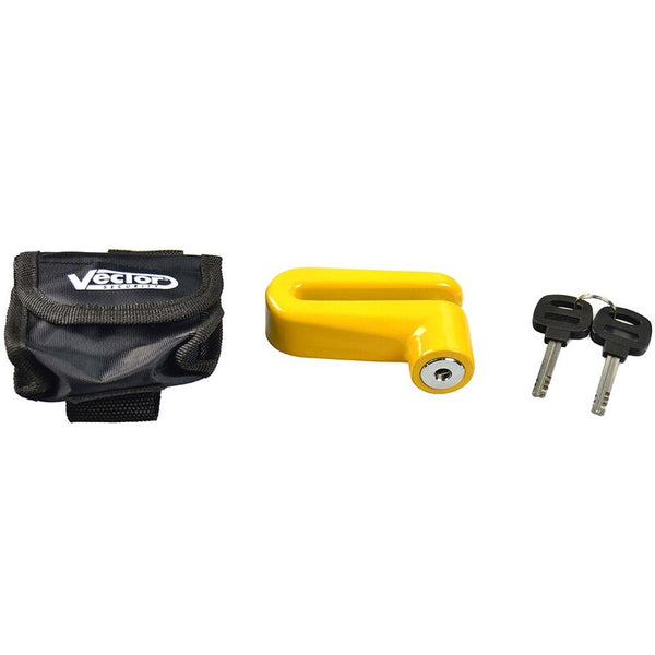 Vector Mini disc brake lock - Ø10mm, Yellow