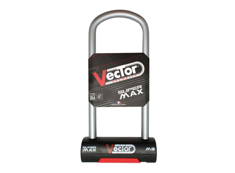 Vector Super Max M3 U-Lock-Ø16mm / 108x270mm-SRA / ART / NF-FFMC Certifié U-124/270-NV