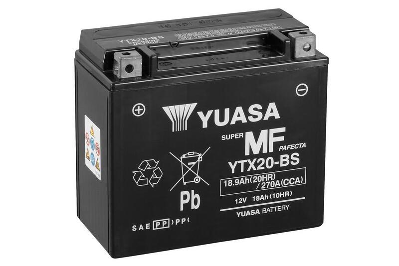 Entretien de la batterie Yuasa Gratuit avec un pack d'acide - YTX20 -B