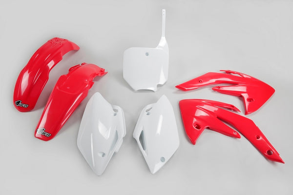 Kit en plastique d'ufo Couleur OEM rouge / blanc Honda CRF150R / 150F Hokit111 @ 999