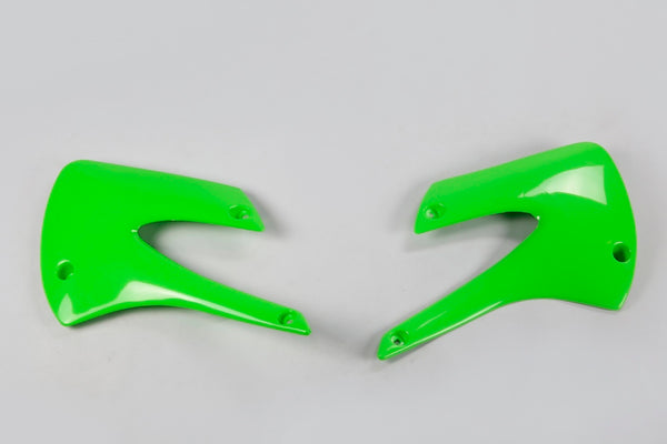 UFO Radiator Covers Green Kawasaki KX85/80 KA03717#026 