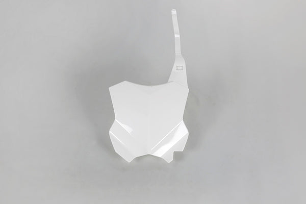 UFO Front Number Plate White Kawasaki KX450F KA04738#047 