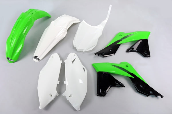Kit en plastique d'ufo Couleur OEM (14-15) vert / blanc / noir kawasaki kx-f250 kakit221 @ 999