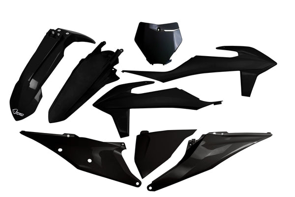 Kit en plastique d'UFO Black KTM SX / SX-F KTKIT522 @ 001