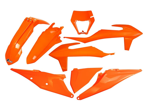 Kit en plastique d'ufo orange ktm exc / exc-f ktkit527 @ 127