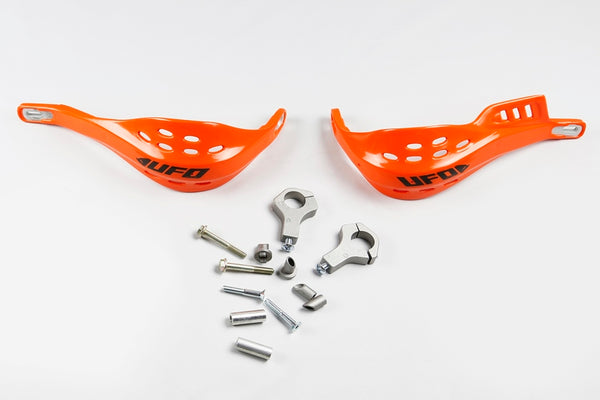 UFO Supermotard Hanguards Ø28mm KTM Orange PM01625 @ 127