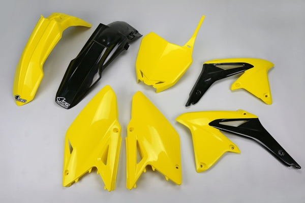 Kit en plastique d'UFO Couleur OEM (2014) Jaune / Black Suzuki RM-Z450 Sukit417 @ 999