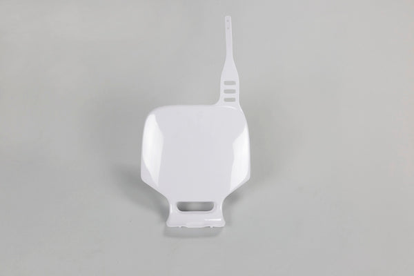 UFO Front Number Plate White Yamahayz80/85 YA02874#046