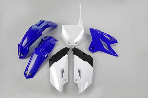 Kit en plastique d'OVO Couleur OEM bleu / blanc yamaha yz85 yakit320 @ 999