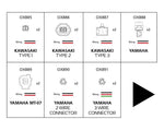 Câble adaptateur indicateur d'Oxford - Connecteur de fil Yamaha 2 OX890